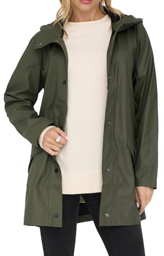 Only Onlelisa Raincoat Otw, Giacca impermeabile Donna, Kalamata, M