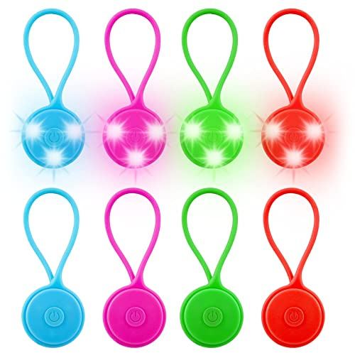 Aicharynic LED Blinklicht Schulranzen, 8 Stück LED Reflektoren Kinder Sicherheitslicht Reflektoren Schulranzen, wasserdichte Sicherheit Licht Reflektor Anhänger für Rucksack Joggen Wandern Laufen