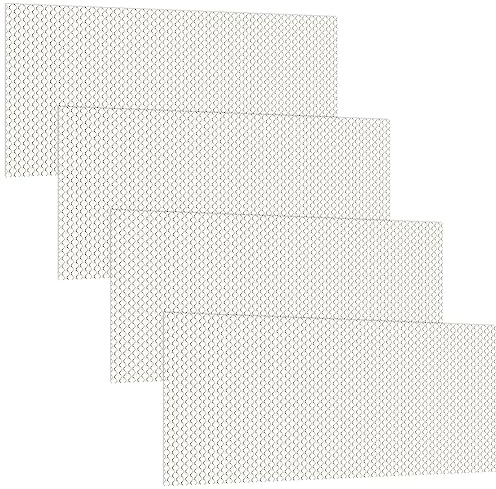 Frienda 4 Pcs Fluorescent Light Covers Replacement Flat Clear Prismatic Acrylic Ceiling Light Cover Panels(22.5 x 46.5: x 0.1)