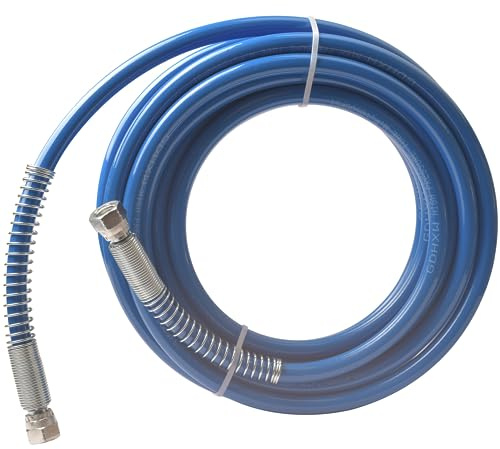 GDHXW 25FT Double Layer Braided Wire High Pressure Airless Paint Spray Hose Upgraded 8500 PSI Universal Paint Sprayer Flexible Tube 1/4