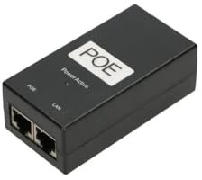 Extralink POE-24-12W 230V, PoE Injector, 24V, 0,5A, 12W, einschließlich Kabel, Fast Ethernet, Kurzschluss- und Überspannungsschutz, Zwei RJ-45 Ports, PoE Adapter, PoE Injektor, Passive