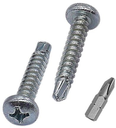 SKIR'CO (250 pz.) Viti Autoperforanti 3,9 x 22 mm, Testa bombata Phillips, Viti zincate DIN 7504 N, Viti autofilettanti
