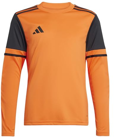 adidas Unisex Kids Squadra25 Goalkeeper Jersey Long Sleeve Kids Shirt, Semi Impact Orange/Black, 13-14 Years