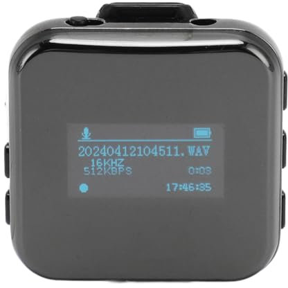 Lettore MP3 con Auricolare per lo Sport, Lettore Musicale Portatile con Clip Rimovibile, Touch Screen e Altoparlante HD, Supporto Radio FM, Registrazione Vocale, Riproduzione (32G)