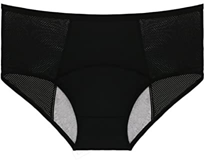 Sunnyuk Perioden Unterwäsche Mädchen Damen Periodenslip Bikini Hose Inkontinenz High Waist Menstruationsunterwäsche Teenager Starke Blutung Slips Bademode Seamless Atmungsaktiv