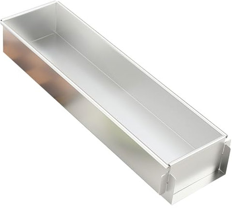 AOYUDJ Moldes rectangulares para tartas de queso, eficaces, largos, para pasteleros caseros y pasteleros