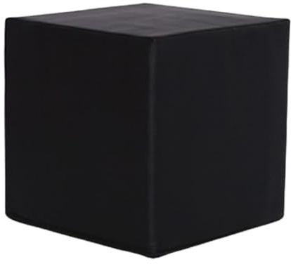 Pegciuho Würfelhocker, Quadratischer Ottoman, Weiche Sitzbank für Zuhause, Blockstuhl für Pilates Übungen, Ankleiden, Dehnen, Heim Fitnesss, Schwarz