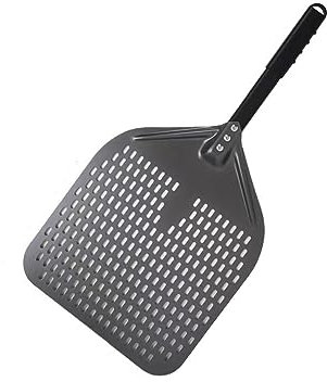 Pala per pizza perforata con manico corto 12 pollici antiaderente tornitura Peel per forno Big Size Pizza Paddle Strumento da cucina