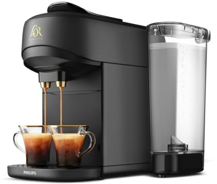 Philips L’OR BARISTA Absolu Capsule Coffee Machine – 19 Bar System, Dual Capsule Recognition, Enjoy Over Ice, Intensity Boost, XXL Capsules Compatible, Deep Black (LM9512/60)