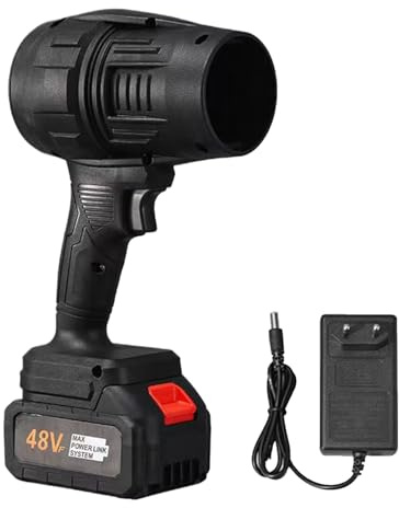 Soffiatore Turbina, Ventilatore Essiccatore A Turbina Portatile per Auto,c Batteria Bomba Aria Secca - Pulizia PC, Spolverino Compressa Luce Divano, Auto