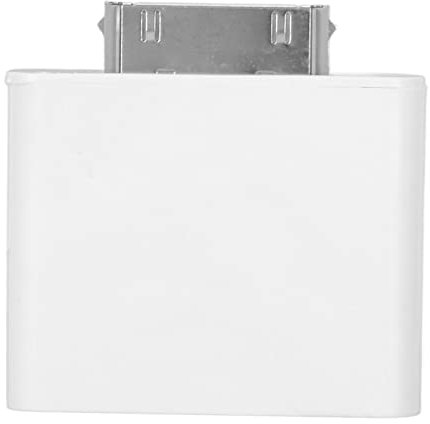 Fockety Adaptador Bluetooth 5.0 de 30 Pines, inalámbrico, 2,42-2,480 GHz, para Altavoces portátiles y compactos, Ideal para, hogar, Oficina y Aula. (White)