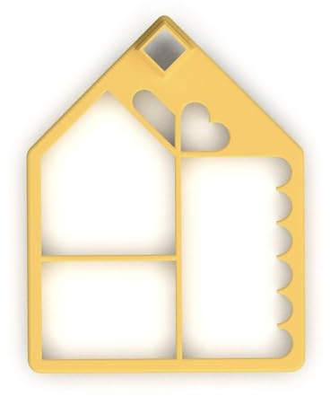 Tescoma 630894 Tagliabiscotti Casetta Pan di Zenzero, Delícia, 9,9x12,7x3,2 cm