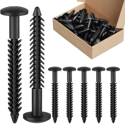 Tornillos Para Persianas - Clavijas de Presión de 8 cm | Kit de Fijación Profesional para Mosquiteras, Puertas, Cerraduras, Topes, Marcos, Rejas, Marcos Metálicos, Instalación Doméstica