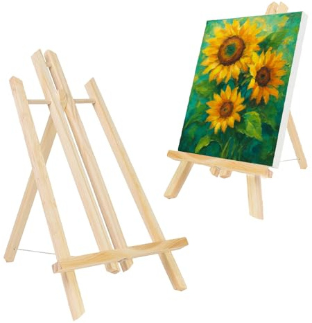 Tischstaffelei,Staffelei Klein,30 Cm Hoch,Faltbar Staffelei Kinder,Tisch,Tragbar Holz Geeignet Zum Malen,Basteln Und Gestalten Von Kindern
