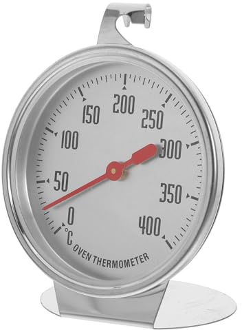 Cabilock Ofenthermometer Edelstahl Hochtemperaturbeständig Analog Backofen Thermometer für Elektroherd Präzise Temperaturmessung für Backen und Grillen