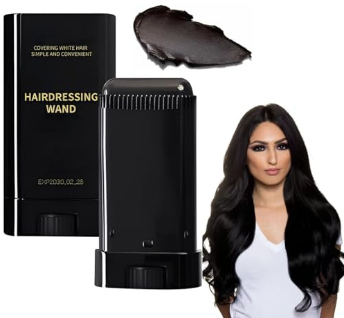 YUPZAR 1 Pièce Peigne de Teinture Capillaire Temporaire, Bâton de Teinture Capillaire Imperméable et Résistant À la Sueur, Stick Correcteur Instantané pour Cheveux Blancs