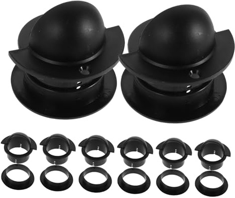 Toddmomy Foosball Table Entry Cups Replacement Set 16pcs Plastic Foosball Table Accessories Heavy Duty for Soccer Machine Operation and Repair