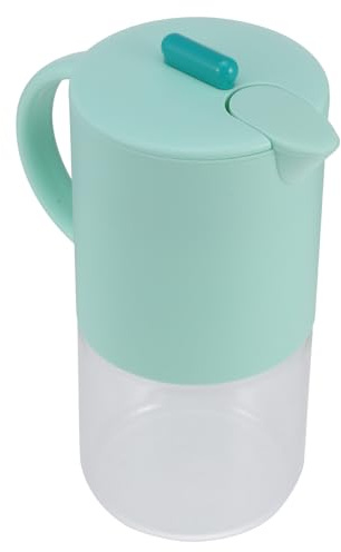 BAZEITFLOW Brocca Acqua Grande Capacità in Resistente Design Trasparente con Manico Ergonomico Adatta per Bevande Fredde e Calde Uso Domestico e Ristorazione