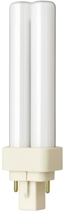 Amslight Kompaktleuchtstofflampe PLC 18W / 26W 4000K | G24d-2 / G24q-2 / G24d-3 / G24q-3 | 2P / 4P | Neutralweiß | Energiesparlampe für Leuchten mit G24-Sockel (26W/G24d-3/2-pin)