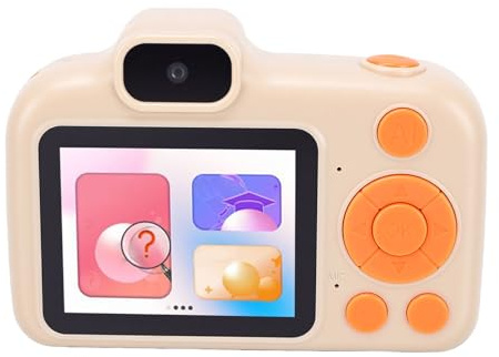 Annadue Fotocamera per Apprendimento AI a Doppio Obiettivo con WiFi, Enciclopedia AI Integrata, Risoluzione 1080p, Filtri di Bellezza e Batteria da 600 MAh, il Regalo di Compleann