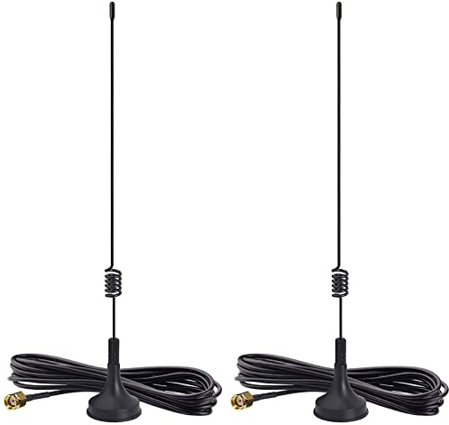Tonton 10FT/3M 7dBi WiFi Antena Externa con Cable de Extensión de 3m para Cámaras de Vigilancia y NVR Antenas de Cable de Extensión con Montaje Magnético Booster de Señal