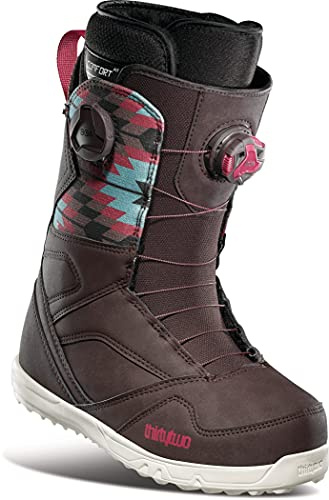 Thirty Two STW Double BOA Womens Snowboard Boots Brown Sz 6