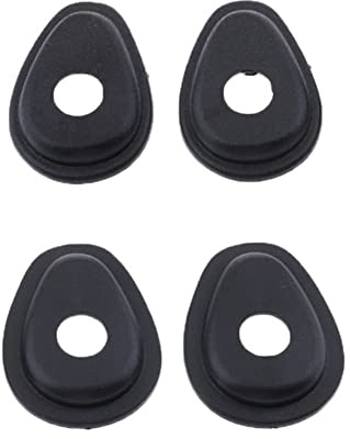 Motorrad Binker Adapterplatten, Asudaro 4Stück Motorrad Vordere Blinker Blinker Adapter Abstandshalter LED Blinker-Platten Set Kompatibel mit MT-25 2014-2018 MT-03 2015-2018 Blinkerplatten,Schwarz