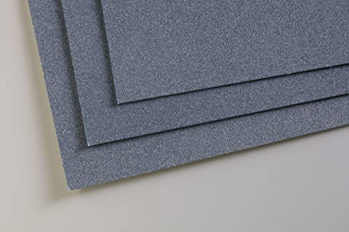 Clairefontaine 696165C Confezione Carta Pastelmat - 5 Fogli di carta Speciale per Pastelli secchi - A3 29,7x42 cm 360g - Blu Scuro