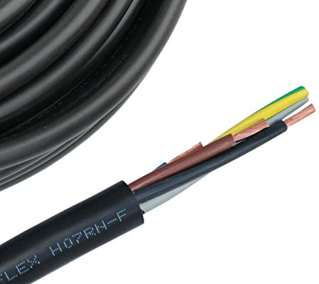 H07RN-F 5x2,5mm² Gummikabel Meterware 10-100 Meter, Länge:100 Meter