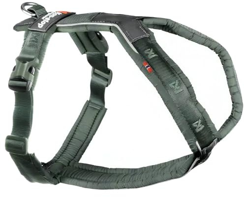 Non-Stop dogwear Line Harness 5.0 |217| Führ und Alltagsgeschirr, Farbe:Grün, Größe:G 1