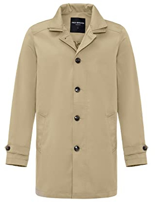 Redbridge Herren Mantel Trenchcoat Jacke Übergangsjacke