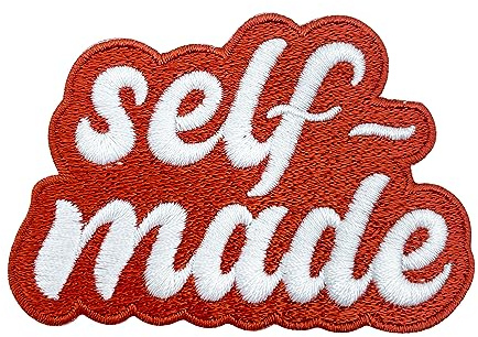 Finally Home Patch zum Aufbügeln - Selfmade Spruch | Handmade Patches, DIY Sprüche Aufbügler, Kleiner Oranger Flicken, Vintage Label Aufnäher