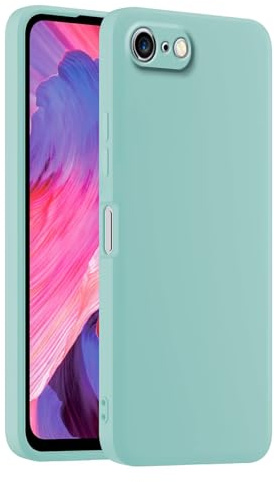 HULLIN Bunte Silikon Handyhülle, Passend für iPhone 6 Plus/iPhone 6s Plus (5.5) - Helles Cyan