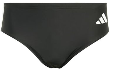 adidas Homme 3 Stripes Swim Trunks, Black/White, L-XL