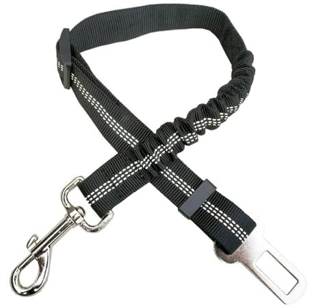 1 Pc Dog Leash, Car Seat Belt for Dogs, Dog Seat Harness, Adjustable Reflective Seat Belt, Pet Travel Accessories, Car Seat Belt, Safety Leash Dog Leash (Black)