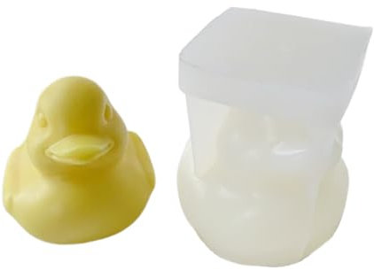 3D Duck Silicone Mould, Duck Candle Making Mould, Duck Soap Mould, Duck Silicone Fondant Chocolate Candy Mould, for Resin Casting Mould Candle Making Molds