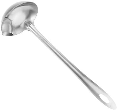PRETYZOOM Cuillère à Graisse En Acier Inoxydable Pour Filtrage D’huile, Petite Louche à Soupe Multifonctionnelle, Cuillère Séparatrice D’huile Cuisine Domestique Et Fondue, Ustensile Cuisine Pratique