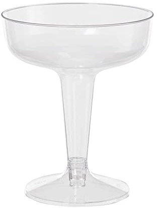 KWMAEEUID Copa de Vino de Cristal, 6 Piezas, Moda, Fiesta de Vino, champán, cóctel, plástico, champán, Copa desechable, Cerveza, Whisky, vajilla para Fiesta (6 Piezas)