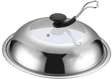 Alipis Stainless Steel Combination Cover for Cookware Pot Lid Vertical Stand for Kitchen Use Saucepan