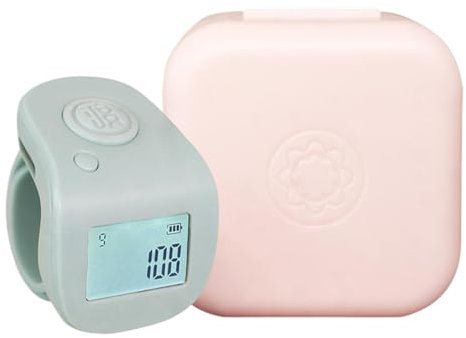 Generisch Clicker Counter, Handheld Counter, Electronic Counting Multi-Functional Waterproof Led Display with Finger Ring Design, Smart Clicker for Statistics, 1.14x1.34inches