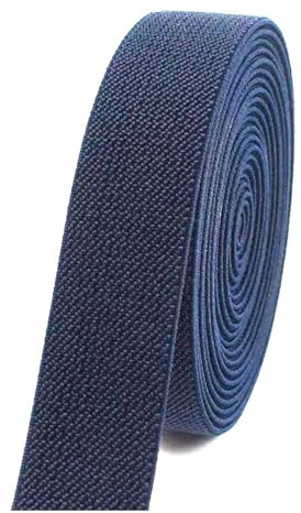 Banda elástica de 5 metros, 10-50mm, para sujetador, costura, pantalones, cintura, banda de goma, correas elásticas, accesorios de ropa interior Diy,Azul marino,38mm