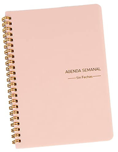 Housoutil Notizbuch Notizblock Wöchentlich Gefüttert Kleiner Spiralblock Notizen Notizbücher Für Die Arbeit Klein Notizbilder Schülerkalender Multifunktionsnotiz Zeitplaner Rosa Pp