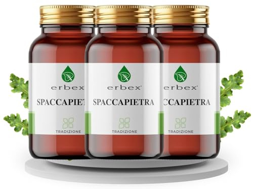 ERBEX - Spaccapietra Puro - 160 Compresse Integratore Naturale per la Salute dei Reni e Sistema Urinario, Alleato della Salute Renale - Pacco da 3