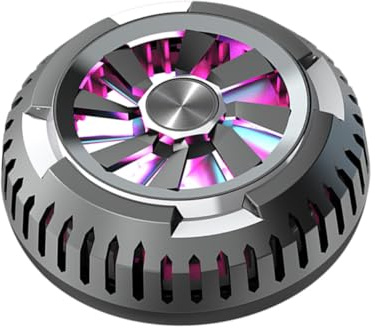 iplusmile Dispositivo De Refrigeración Por Semiconductor Portátil Para Móvil y Tablet Ventilador Silencioso Negro Con Disipación De Calor Enfriador Profesional Para Transmisiones