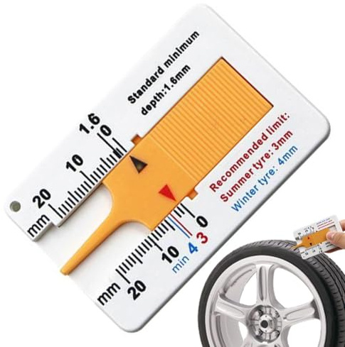 Hitburu Medidor de profundidad de neumáticos,Medidor de profundidad de neumáticos - de de 0a 20 mm,Herramienta de medición precisa de la de la banda de rodadura del