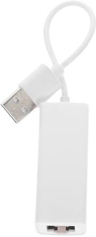 BAZEITFLOW Adaptador Ethernet USB 2.0 de Red Gigabit Carcasa Abs Blanco, No Requiere Fuente Externa y Es Conveniente para Uso en Portátiles y PC