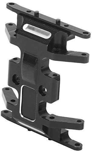 HUIOP Placa de Deslizamiento de Caja Cambios Aleación Aluminio Fuerte y Disipadora Calor para Piezas Automóvil Axial SCX24 1/24 RC, Negro 35x31x9 Mm, 1 Placa para Ventiladores RC