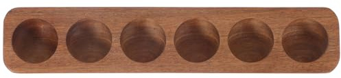 SHYCELOHES Portauova in Legno Resistente all Usura per Frigorifero Design Semplice ed Elegante, Piatto Decorativo Salvaspazio per Conservare Uova Fresche in Cucina