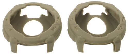 DOITOOL 2 st. klockfodral kompatibelt med 3 50 mm | Silikon skärmskyddsfodral för klocka, armbandsur stötfångarskydd tillbehör, robust skyddsram för kvinnor och män