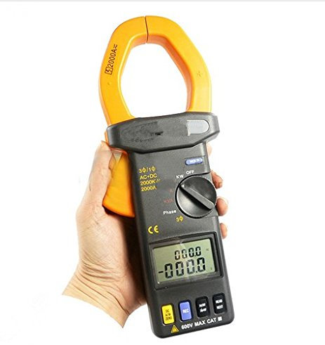 GOWE AC/DC True Power True RMS AC Voltage Current Power Clamp Meter